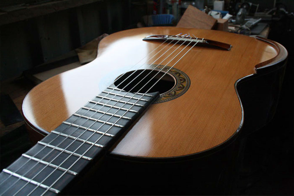 Hand made acoustic Australian modern style guitar by Dan Kellaway
