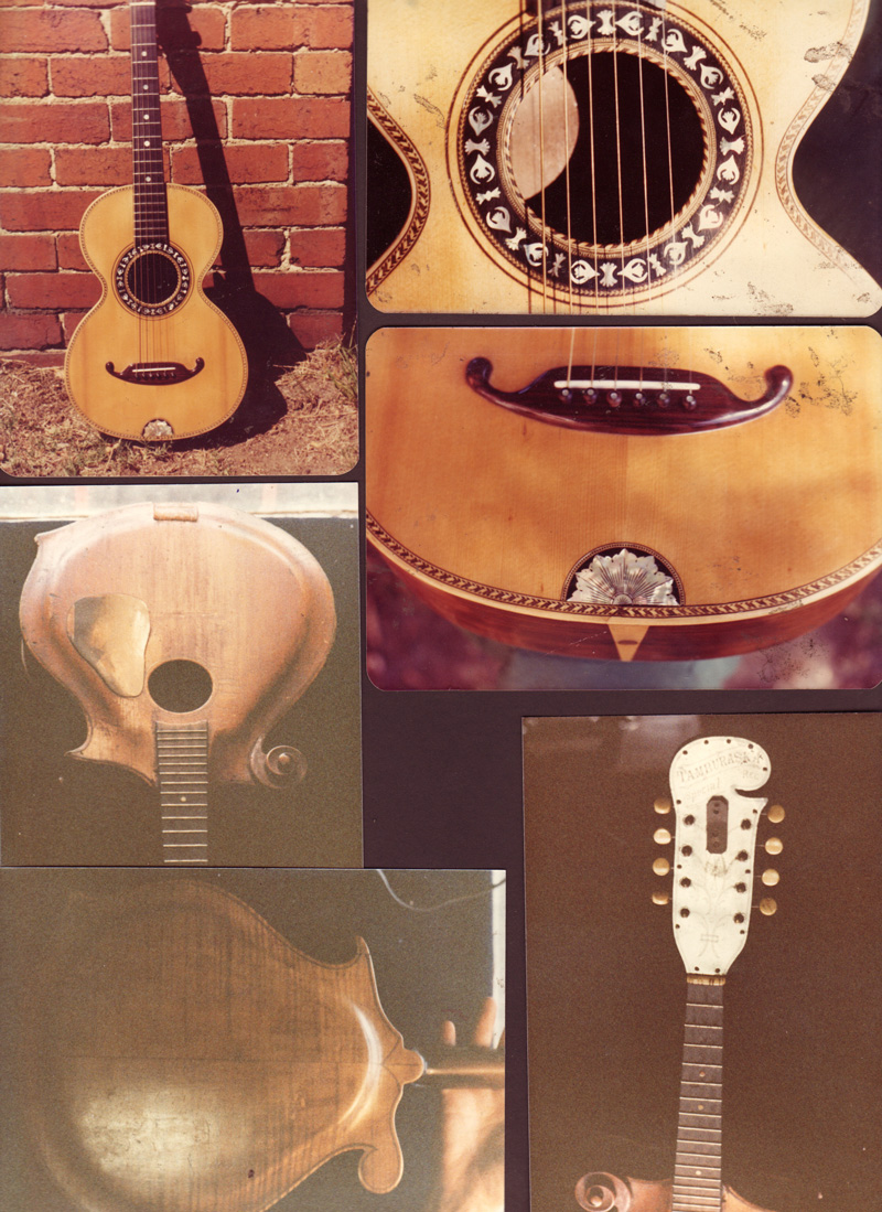 arc6 Early Russian Mandolin and parlour guitar restored by Dan Kellaway 1986